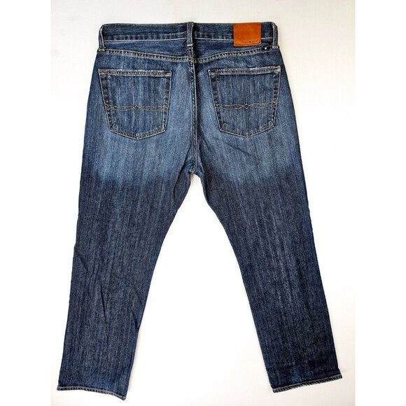 Lucky Brand Size 32X30 Mens 363 Vintage Straight Blue Denim 5 Pocket Logo Jeans - Picture 1 of 13